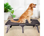 Heavy Duty Foldable Pet Dog Bed Black Textilene Trampoline Hammock Travel Bed