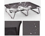 Heavy Duty Foldable Pet Dog Bed Black Textilene Trampoline Hammock Travel Bed