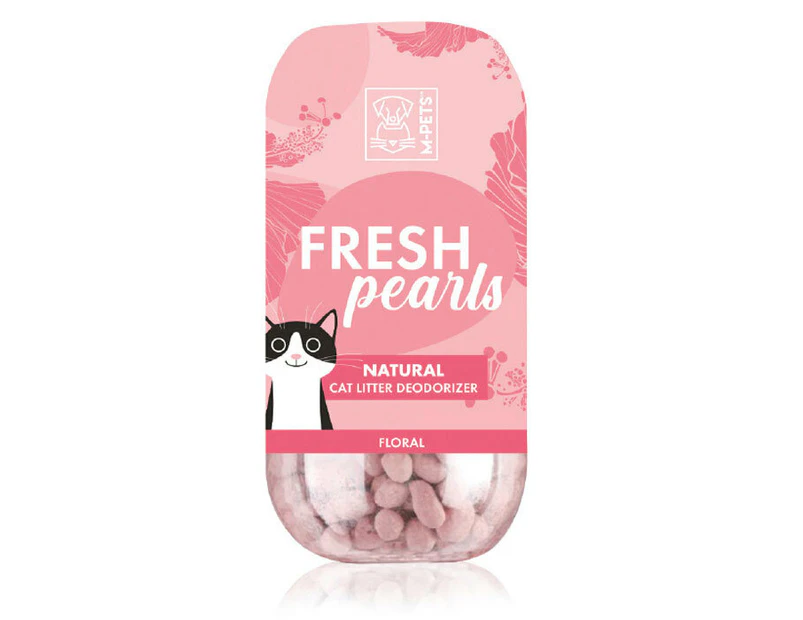M-Pets Fresh Pearls 450ml Natural Cat Litter Deodoriser Odour Neutraliser Floral
