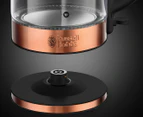 Russell Hobbs RHK172 Electric Brooklyn 1.7L Cordless Glass Water Kettle Copper