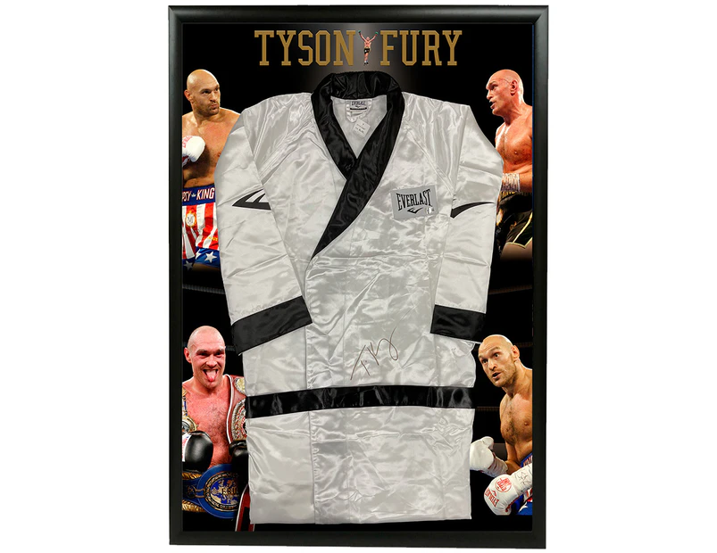 Boxing - Tyson Fury Signed & Framed Robe (Beckett Hologram)