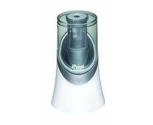 Westcott  E-16549 00 iPoint ClassAct Manual Pencil Sharpener with Anti-Microbial Protection Grey 