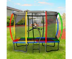 Kahuna Trampoline 8 ft x 11 ft Outdoor Rectangular Rainbow