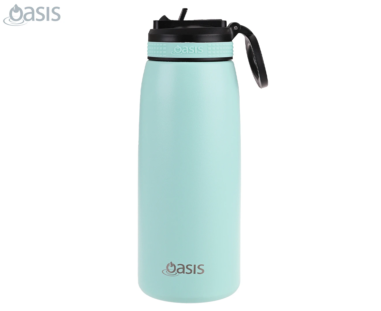 Oasis 780mL Double Walled Insulated Sports Bottle w/ Flip-Up Spout - Mint