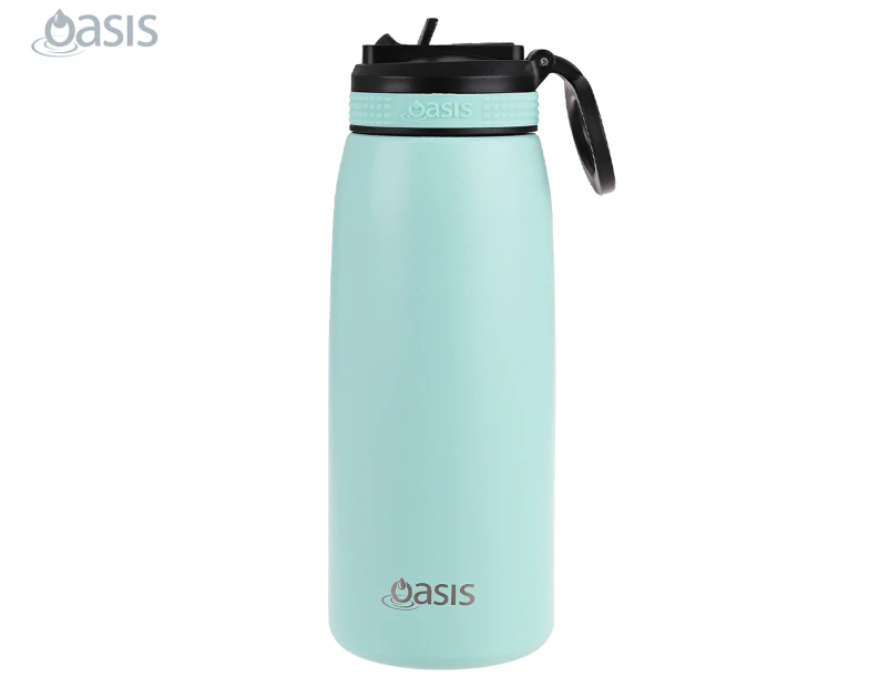 Oasis 780mL Double Walled Insulated Sports Bottle w/ Flip-Up Spout - Mint