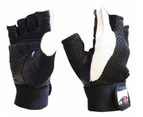 MORGAN Leather & Mesh Weight Gloves Weightlifting Gloves