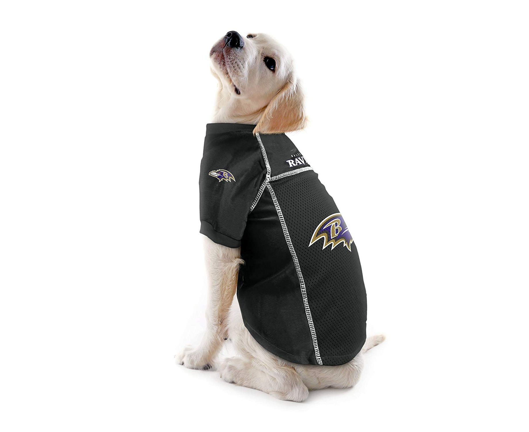 Littlearth NFL Pet T-Shirt, Size Small, Ravens