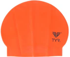 (Florescent Orange) - TYR Latex Swim Cap