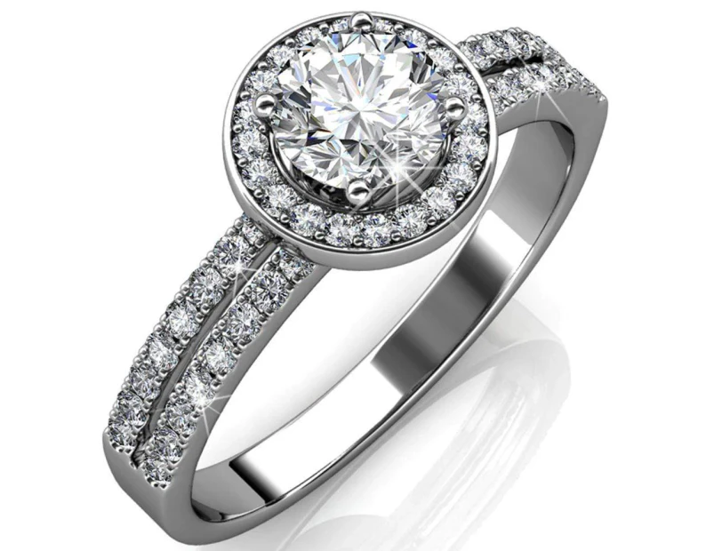 Bloom Ring Embellished with Swarovski crystals