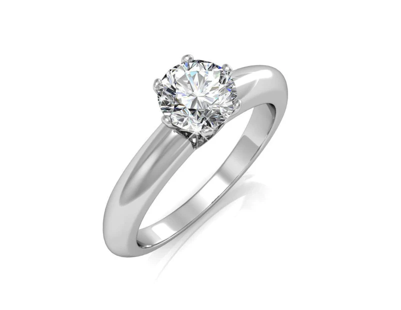 Jewel In The Palace Solitaire Ring Embellished with Swarovski crystals