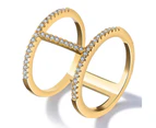 Gorgeous Monica Gold Plated Fashion Ring-6