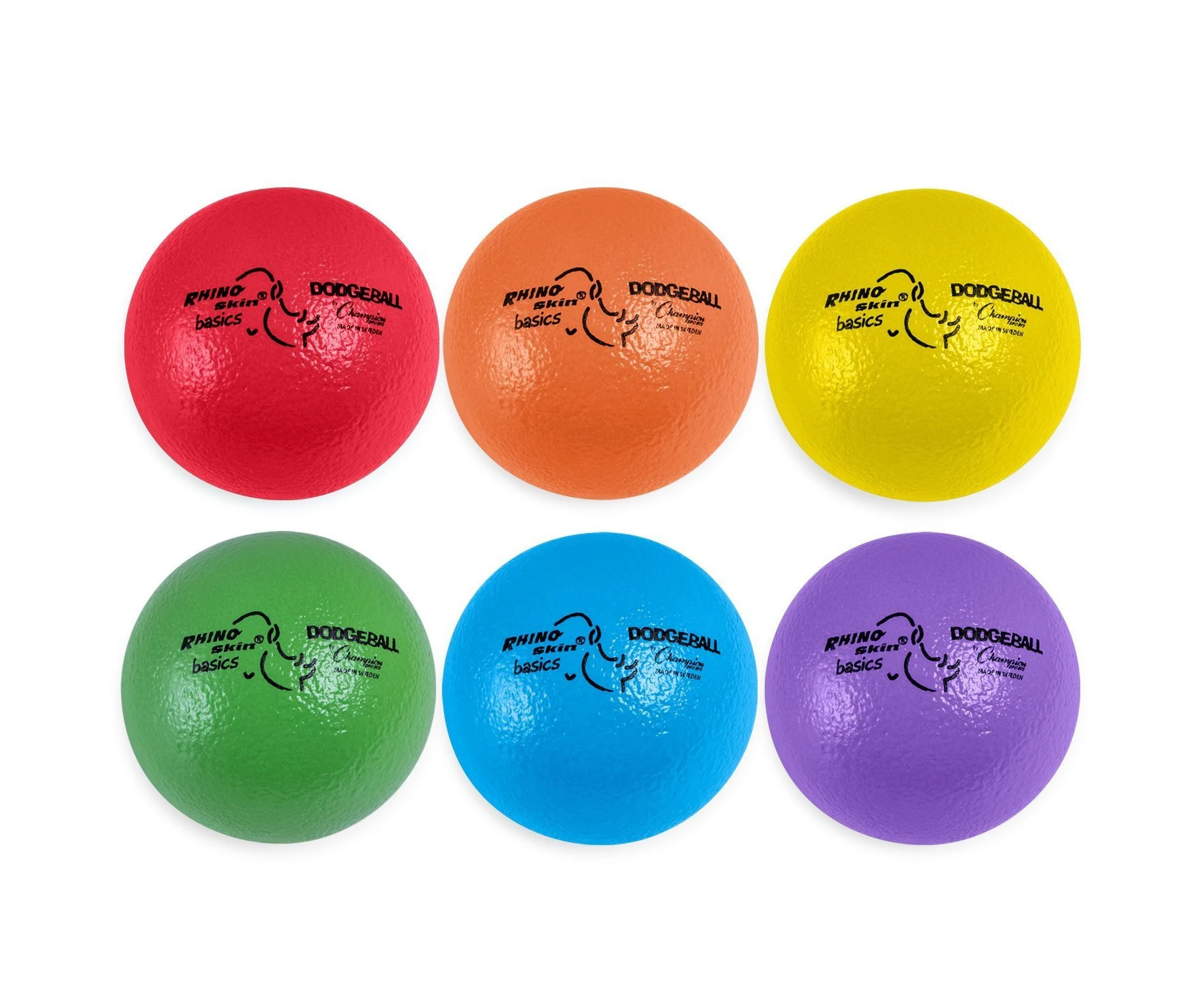 Champion Sports Rhino Skin Basic Dodgeball Set, 15cm