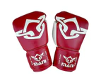 Muay Thai Boxing Gloves Burgundy/ White