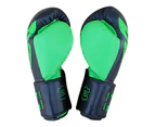 Muay Thai Boxing Gloves Black/ Green