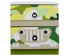 Oli And Ola Camouflage Kids' Bedside Table - Green