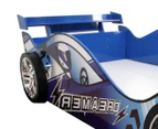 Oli And Ola Kids' Racing Car Dreamer Single Bed - Blue