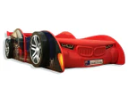 Oli And Ola Kids' Racing Car Spiderman Single Bed - Red