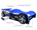 Oli And Ola Kids' Racing Car 2.0 Single Bed - Blue