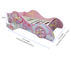 Oli And Ola Kids' Racing Car Hello Kitty Single Bed - Pink