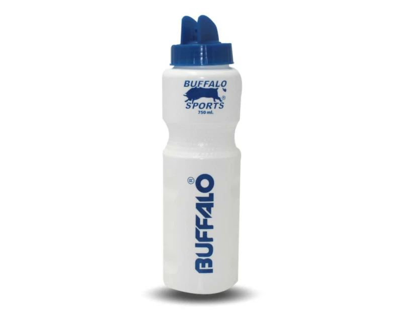 Buffalo Sports Safety Drink Bottle 750ml - White