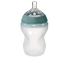 2pc Tommee Tippee 260ml Baby Soft Silicone Feeding Bottle Slow Flow w/Lid 0m+