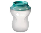 Tommee Tippee 260mL Closer To Nature Soft Feel Silicone Baby Bottles w/ Travel Lids 2-Pack