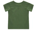 Bonds Baby Aussie Cotton Crewneck Tee / T-Shirt / Tshirt - Green Crocodile