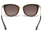 GUESS Women's GU7491 Cat-Eye Sunglasses - Dark Havana/Brown