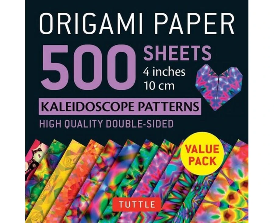 Origami Paper 500 sheets Kaleidoscope Patterns 4" (10 cm)