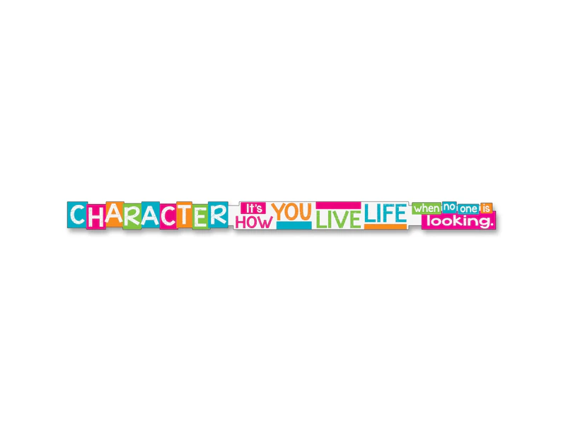 Trend Character It's How You Live Message Banner