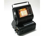 Portable Butane Gas Heater Camping Camp Tent Outdoor Hiking Camper Survival Black AU