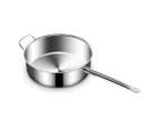 SOGA 32cm Stainless Steel Saucepan Sauce pan with Glass Lid and Helper Handle Triple Ply Base Cookware