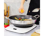 304 Stainless Steel 38cm Non-Stick Stir Fry Cooking Kitchen Wok Pan Honeycomb Double Sided