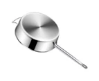 SOGA 28cm Stainless Steel Saucepan Sauce pan with Glass Lid and Helper Handle Triple Ply Base Cookware
