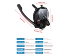 Snorkel Mask Safe Double Breathing System Full Face Snorkeling Anti Leak/Fog AU - Black(L/XL)
