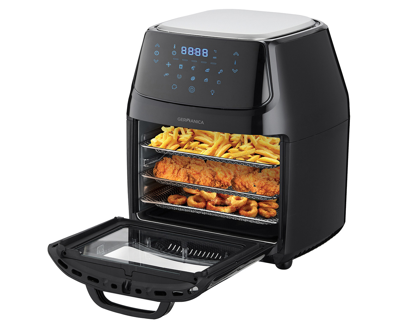 Germanica 16L Digital Air Fryer With Rottiserie - GAF16RD | Catch.com.au