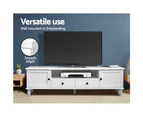 Artiss TV Cabinet Entertainment Unit 160cm White Kubi