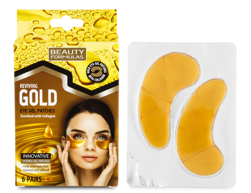 Beauty Formulas Reviving Gold Eye Gel Patches 6pk