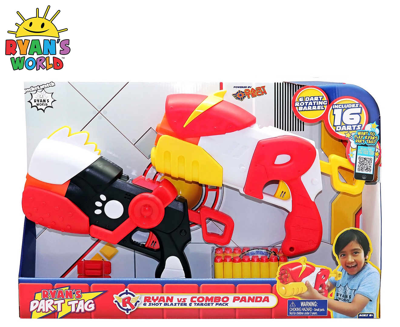 Ryan s World Dart Tag Ryan vs Combo Panda Blaster Target Pack Multi Catch