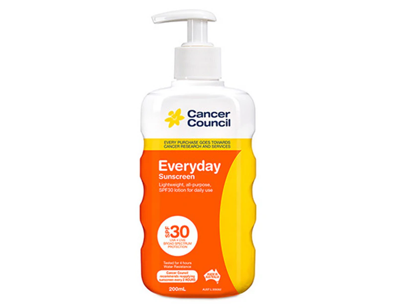 Cancer Council Everyday Sunscreen SPF30 200mL