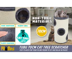 Paw Mate Cat Tree Pole Scratcher Tubu 70cm - Grey
