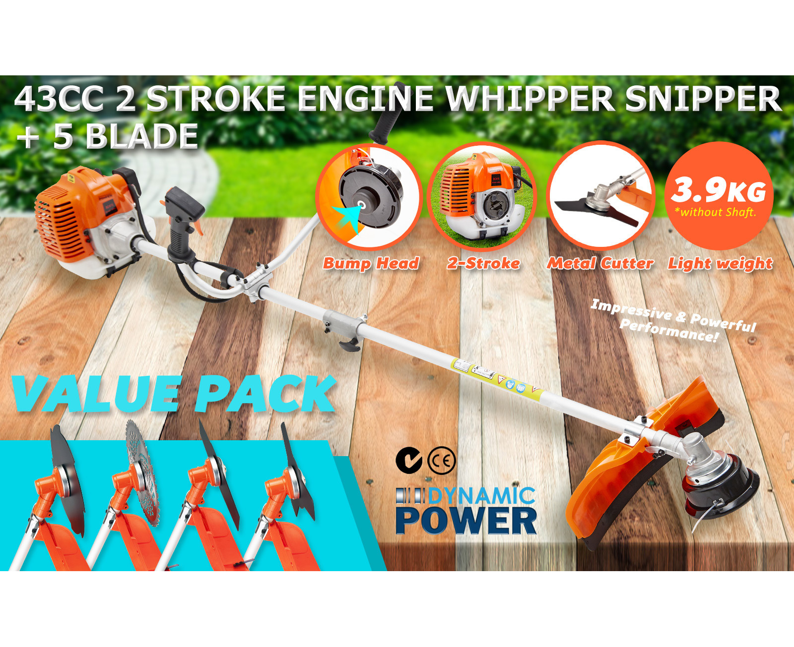 Dynamic power whipper deals snipper