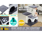 Paw Mate Cat Tree Multi Level Scratcher Mono 69cm - Grey