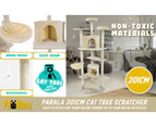 Paw Mate Cat Tree Multi Level Scratcher Parala 201cm - Beige