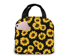 (One Size, style1) - BLUBLU Sunflower Portable Lunch Bag Insulated Cooler Bag For Travel/Picnic/Work