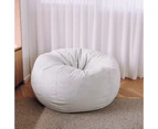 Pierre Fur Bean Bag - Silver Grey - 2 Sizes Available
