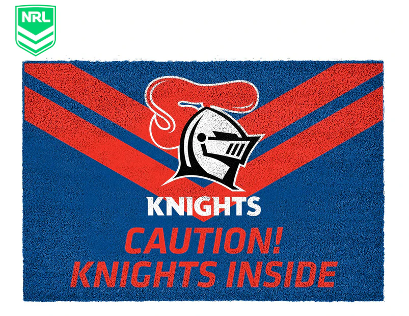 NRL Newcastle Knights Door Mat - Blue/Red/White