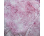 Plush Fur Bean Bag - Marble Pink Cloud