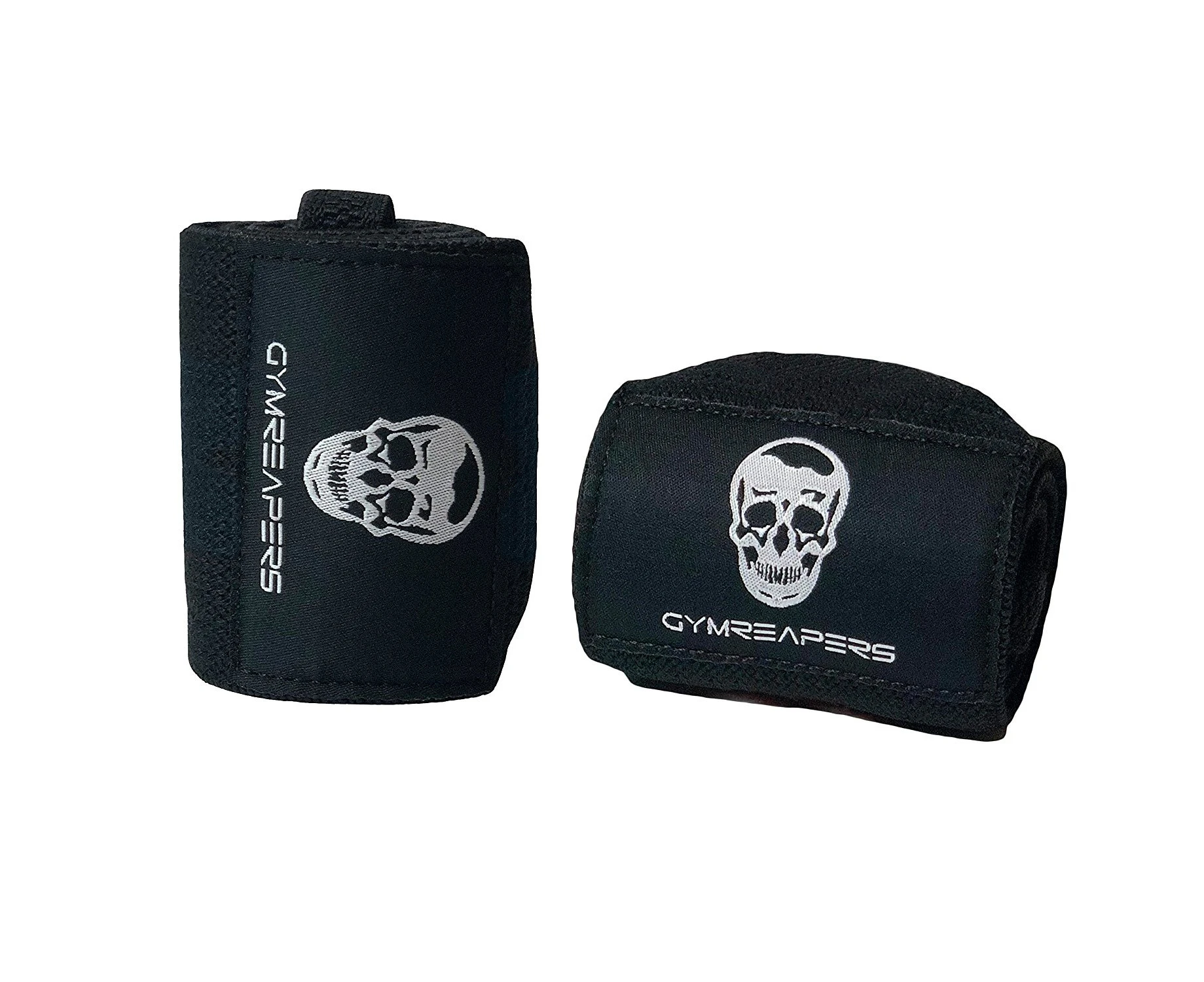 (46cm , Black) - Weightlifting Wrist Wraps (Competition Grade) - 46cm Professional Quality Wrist Support Heavy Duty Thumb Loop - Best Wrap Powerlifting, St