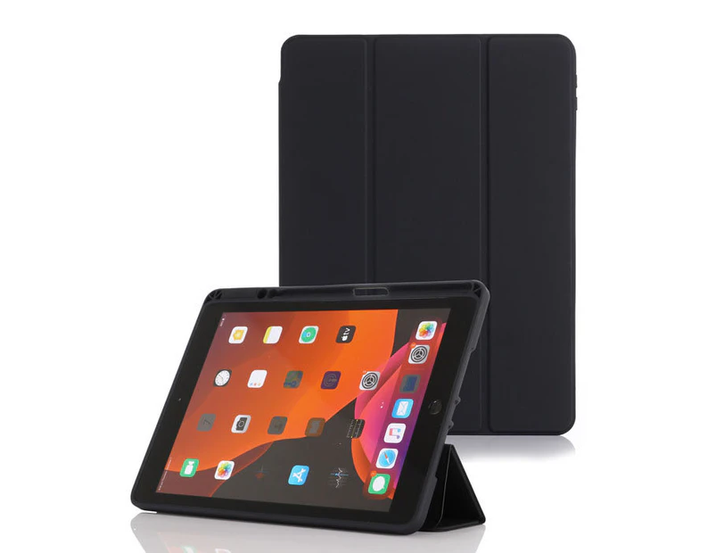 Catzon Acrylic iPad Case For iPad 10.2(2019/2020) Pro10.5(2017) Air3(2019) With Pencil Holder Case-Black
